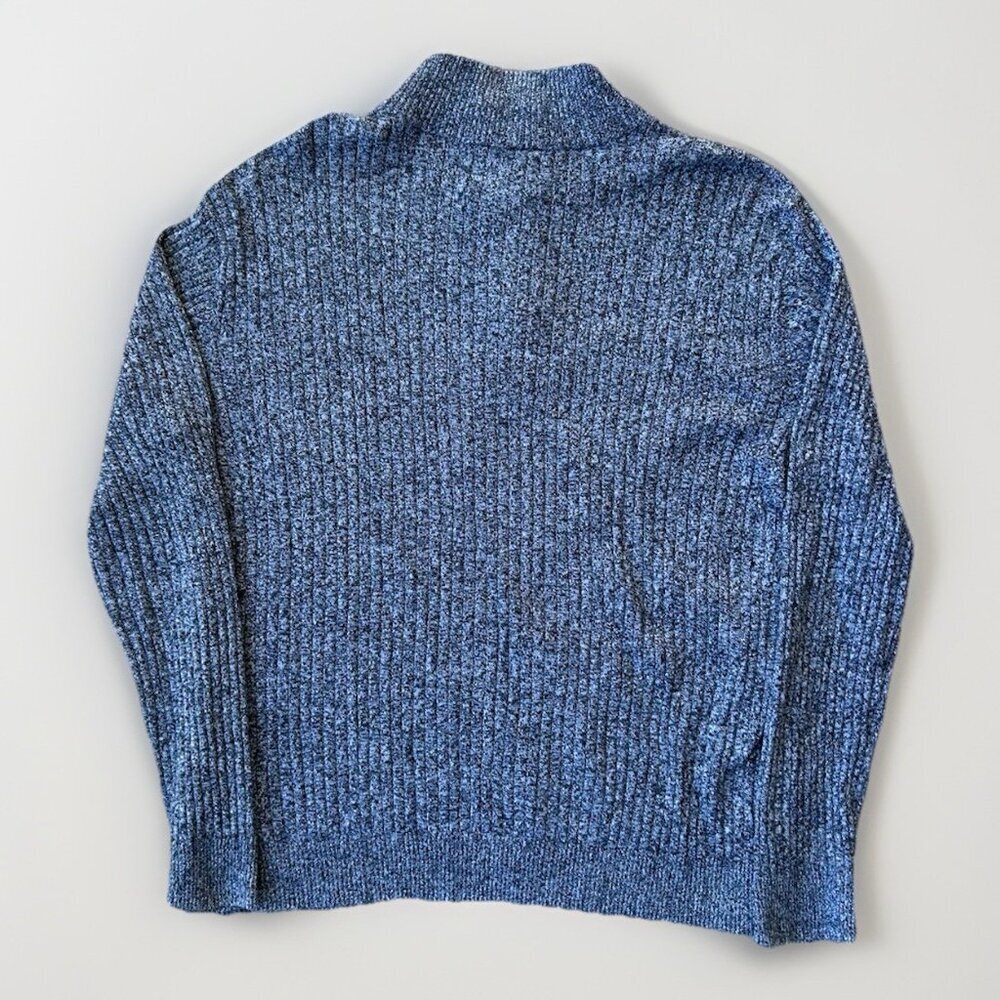 Fairlane Cashmere/Cotton Quarter Zip Pullover Sweater Men's Size Medium Grey - Picture 2 of 8